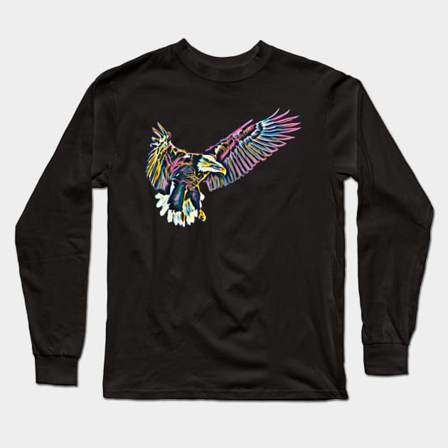 Eagle Long Sleeve T-Shirt by Nimmersatt
